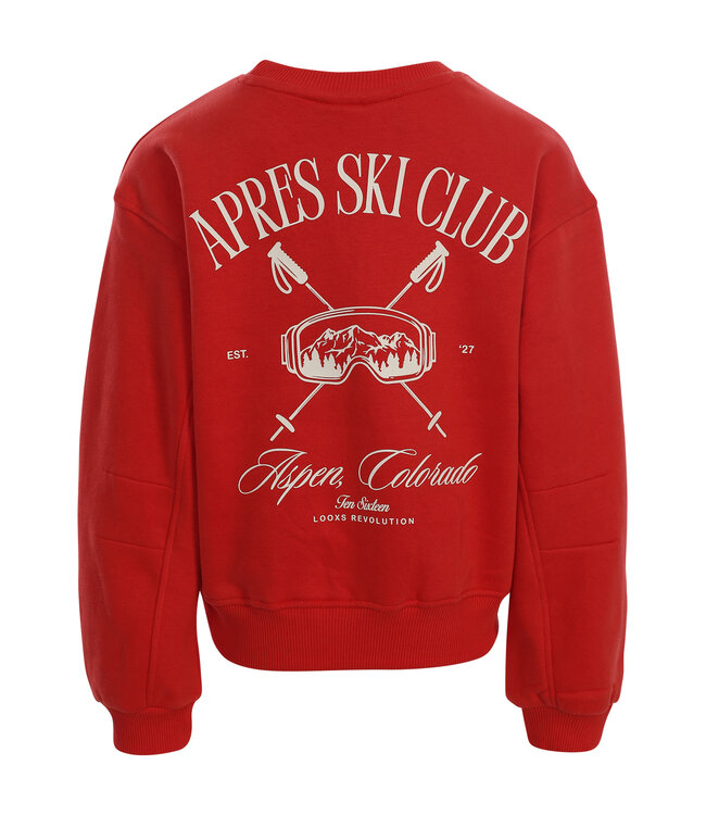Sweater Lava Red  Back Print