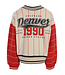 Baseball sweater loose fit Red