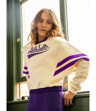 LOOXS 10sixteen Athletic sweater Offwhite loose fit