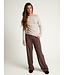 Knitted Off-Shoulder Sweater Ivory Melee