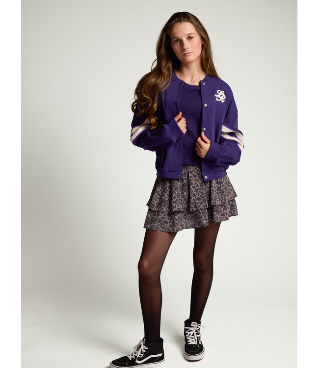 Sweat jacket Purple loose fit