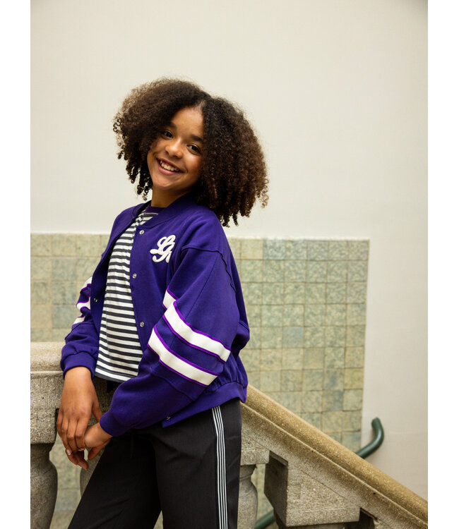 Sweat jacket Purple loose fit