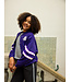 Lila Sweatjacke mit lockerer Passform 