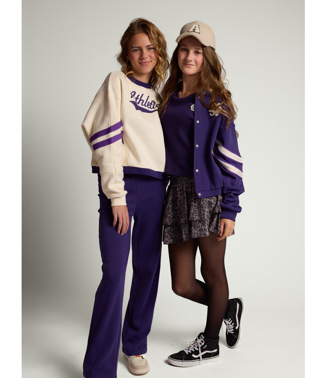 Sweat jacket Purple loose fit