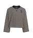 Gestreept T-shirt Antraciet