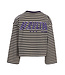 Gestreept T-shirt Antraciet