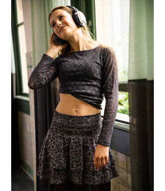 LOOXS 10sixteen Skort Antra Panther Print