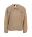 Fancy top in fine knit with bow