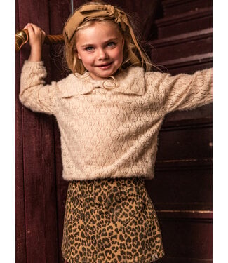 LOOXS Little Fancy top in fijn breisel met strik