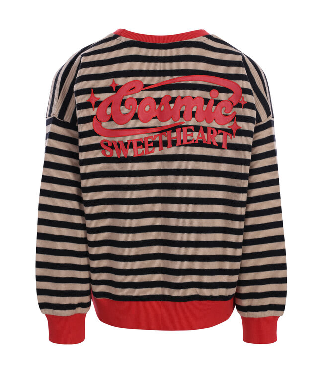 Striped Long-Sleeve Sweater