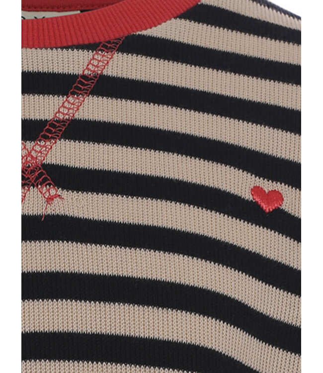 Gestreifter Langarmpullover