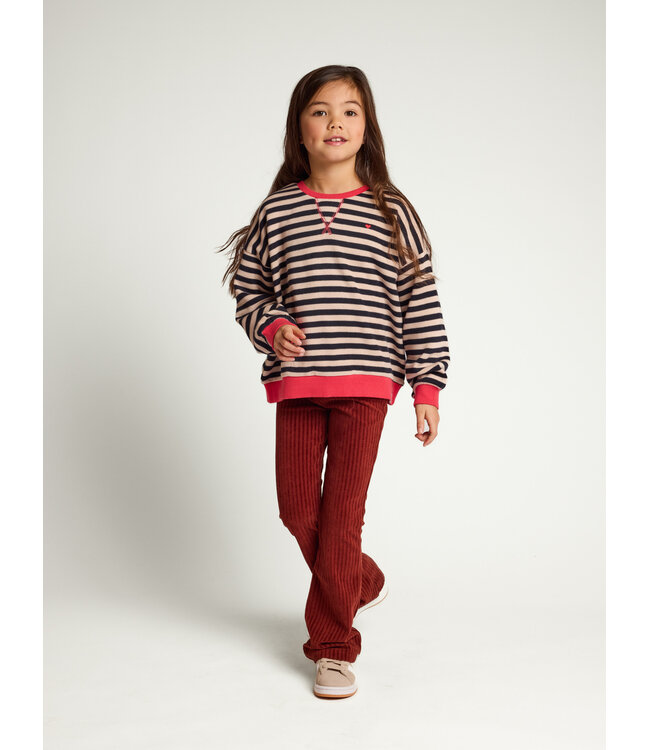 Striped Long-Sleeve Sweater