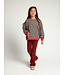 Gestreifter Langarmpullover
