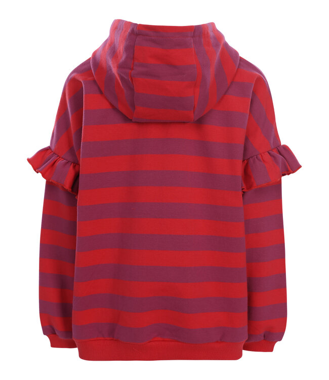 Oversized striped hoodie
