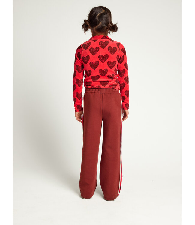 Velours top Koraal Big Hearts