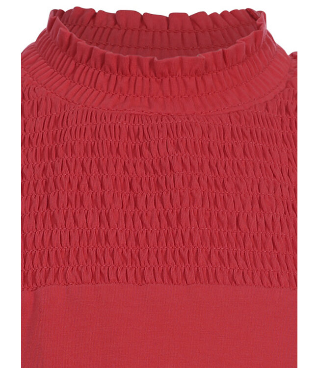 T-shirt Koraal met smock