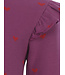 T-shirt rib jersey Paars Hartjes