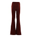Flared corduroy pants Chestnut