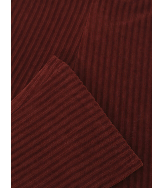 Flared corduroy pants Chestnut