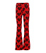 Velours flared broek Koraal Big Hearts