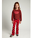 Velvet flared trousers Coral Big HeartsVelvet flared trousers Coral Big Hearts