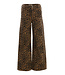 Wide leg Denim Leopard