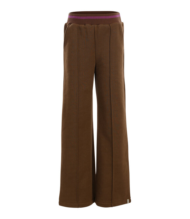 Wide leg broek Olive met Lurex