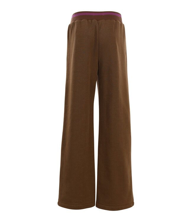 Wide leg broek Olive met Lurex