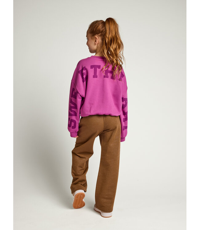 Wide leg broek Olive met Lurex