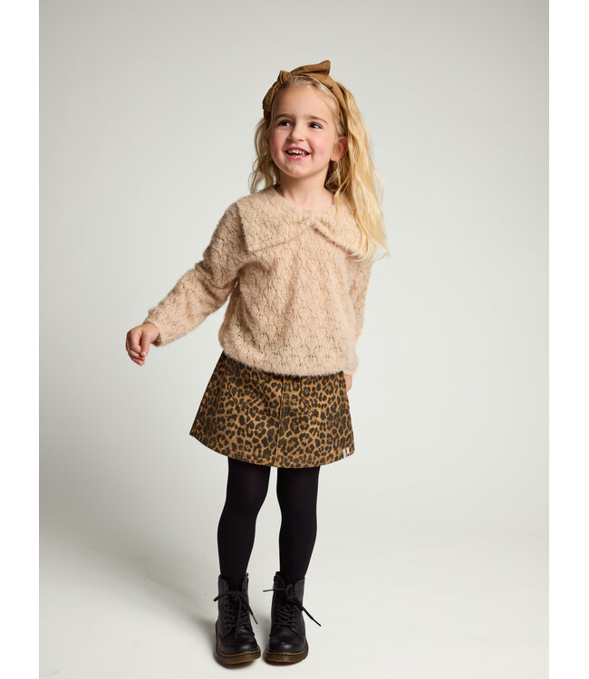 Jeansrock Leopard