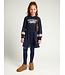 Marineblaues Spitzenkleid