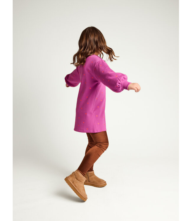 Sweatshirtkleid Violettes Herz