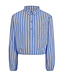 Blouse Ice Blue Gestreept