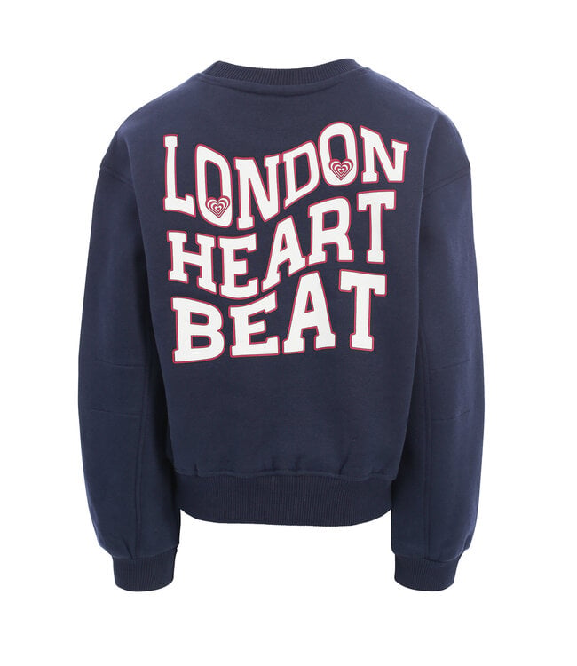 Sweater Navy London Back Print
