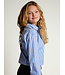 Eisblaue Bluse mit Streifenmuster