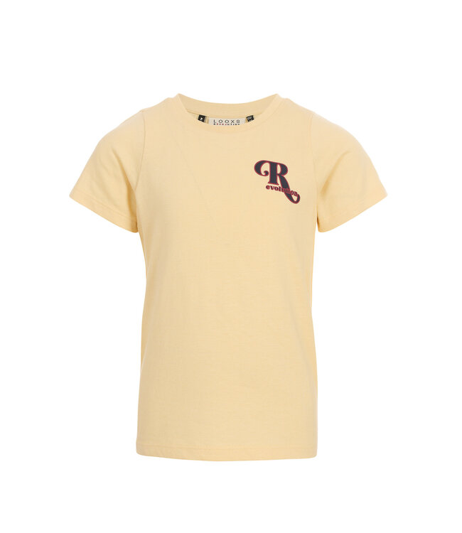 T-shirt licht geel Modal