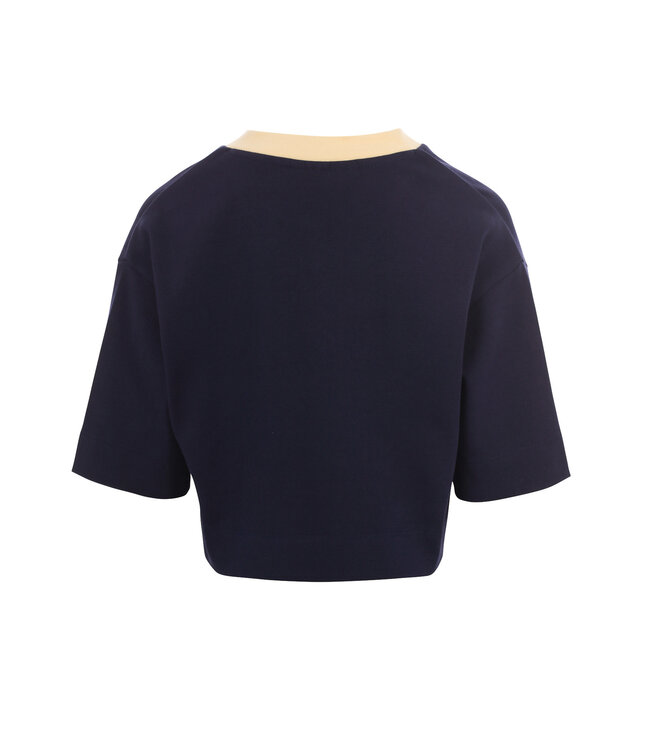 T-shirt Navy  V-hals