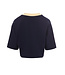 T-shirt Navy  V-hals