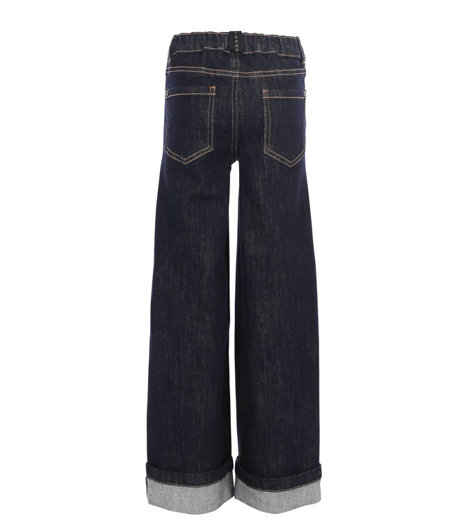 Dunkle Jeans aus Stretch-Denim
