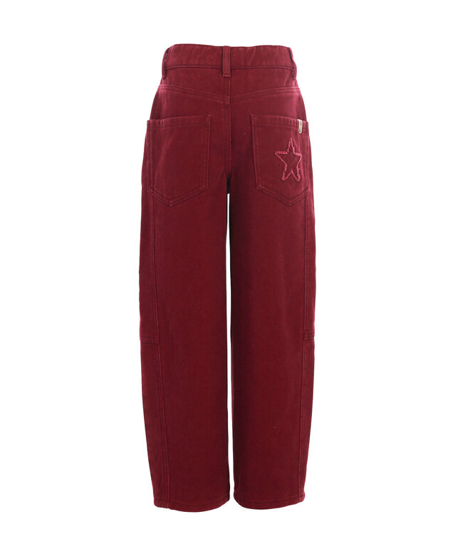 Barrel Denim Rubinrot