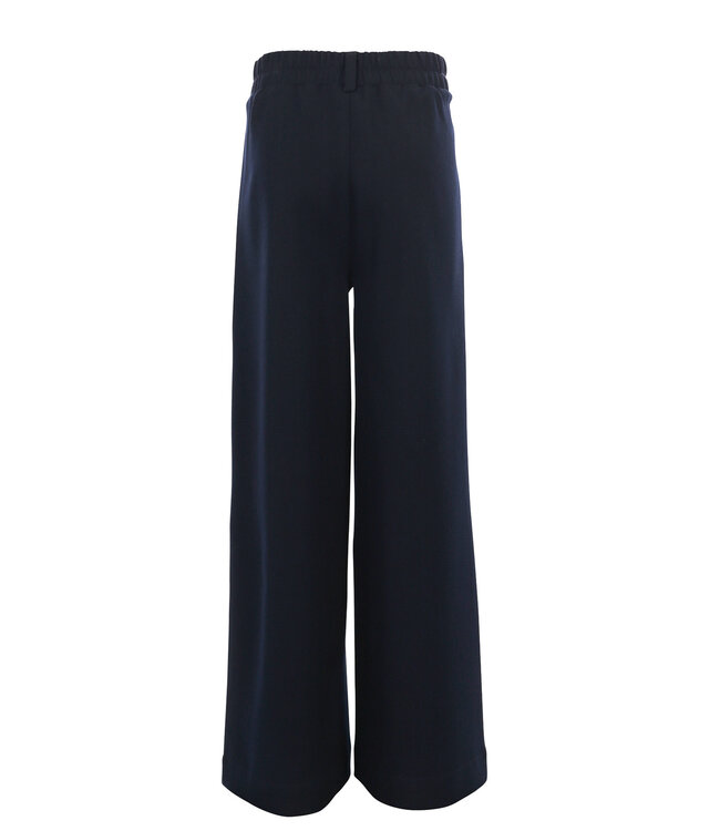 Weitbeinige Hose Marineblau