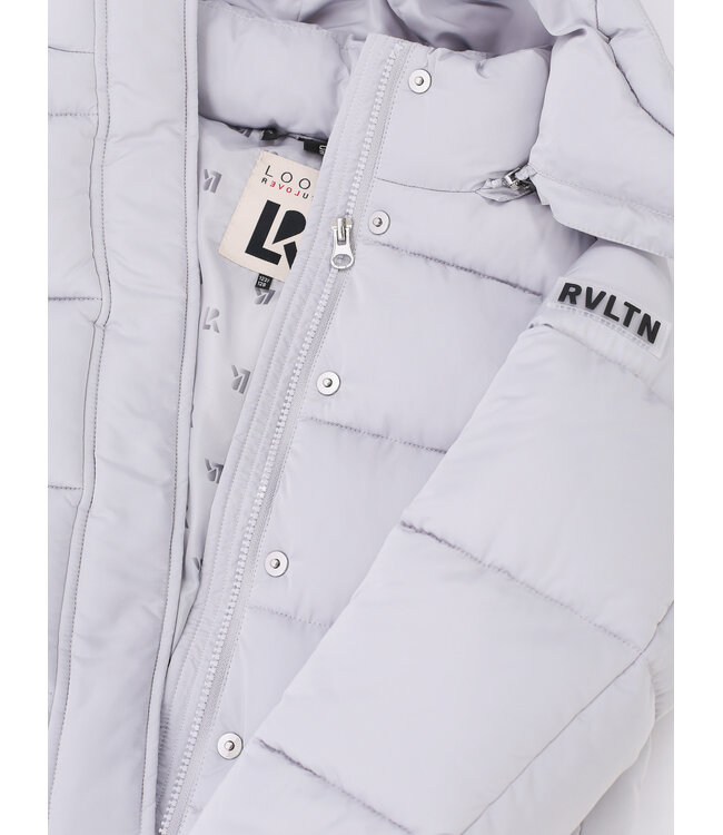 Hooded Bomber Jacket Ice Grey