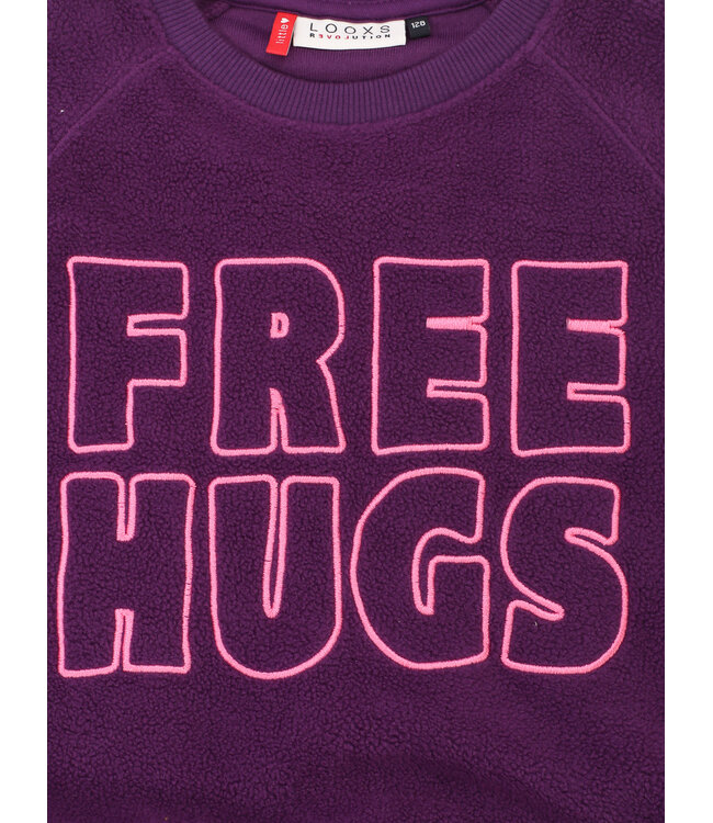 Sweater Teddy Fleece Aubergine
