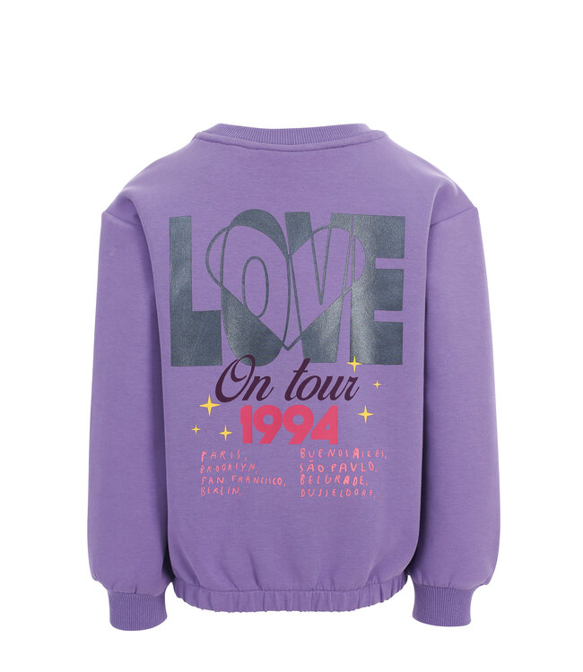Sweater Lila backprint