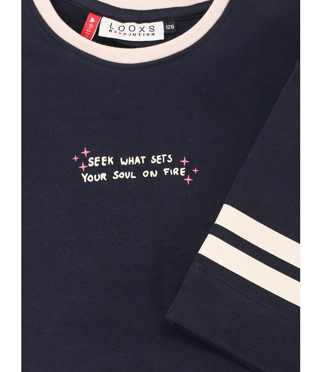 T-shirt korte mouw Navy