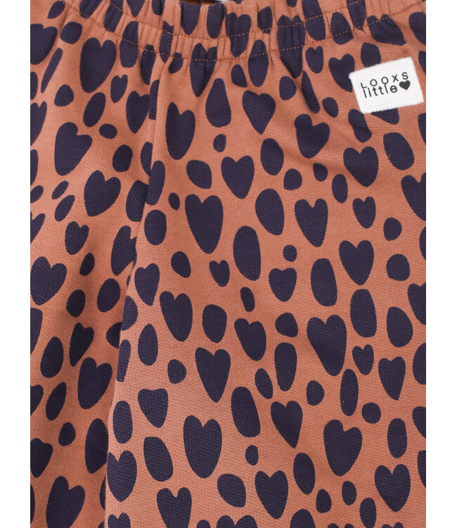 Wide leg sweat broekje Leopard love