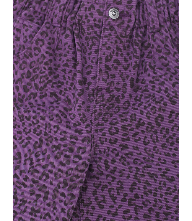 Jeanshose Barrel Purple Leopard