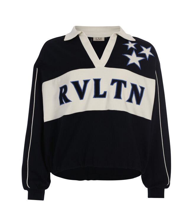 LXS Sweater polokraag Navy