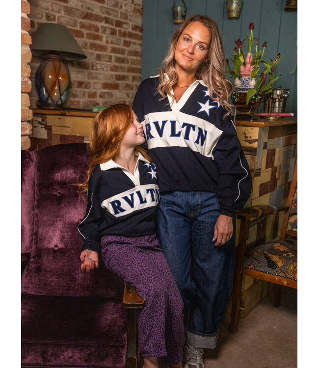 LXS Sweater polokraag Navy