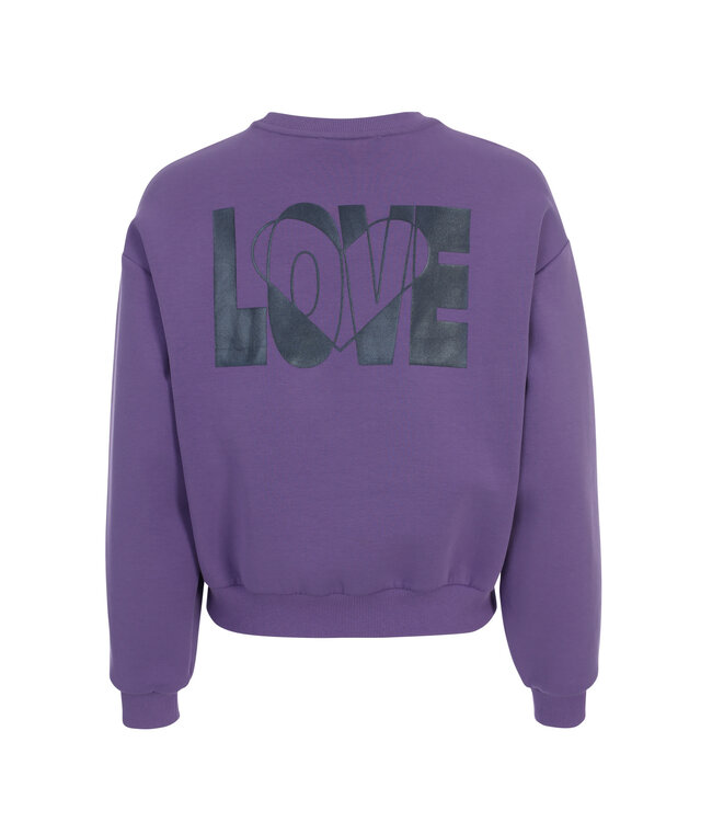 LXS Sweater Lila backprint